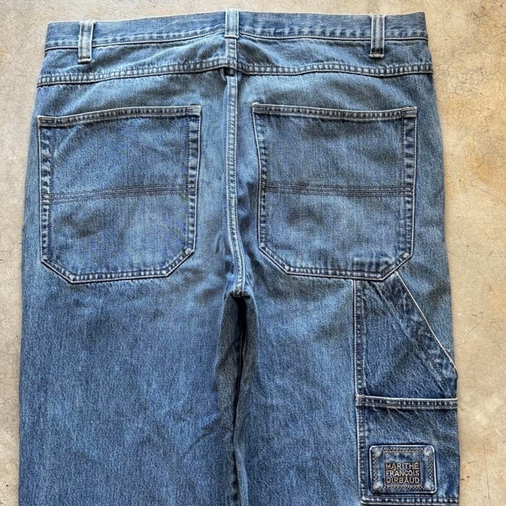 Baggy Carpenter Girbaud Wide Leg Denim Jeans Surf Summer Vintage Y2K 40x32 - Picture 2 of 8